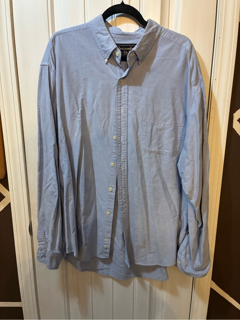 Abercrombie & Fitch Light Blue Button-Down Oxford Shirt